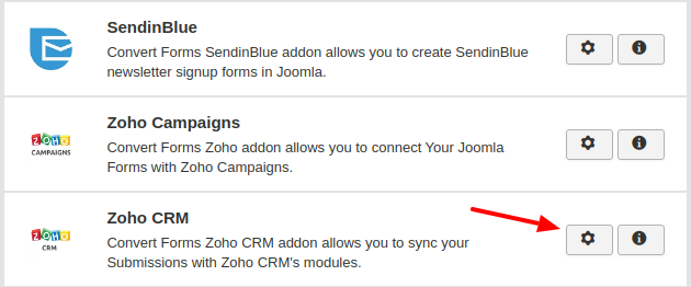 zoho crm convert forms addon