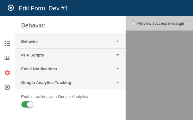 Joomla! Form Builder with Google Analytics Event Tracking Support