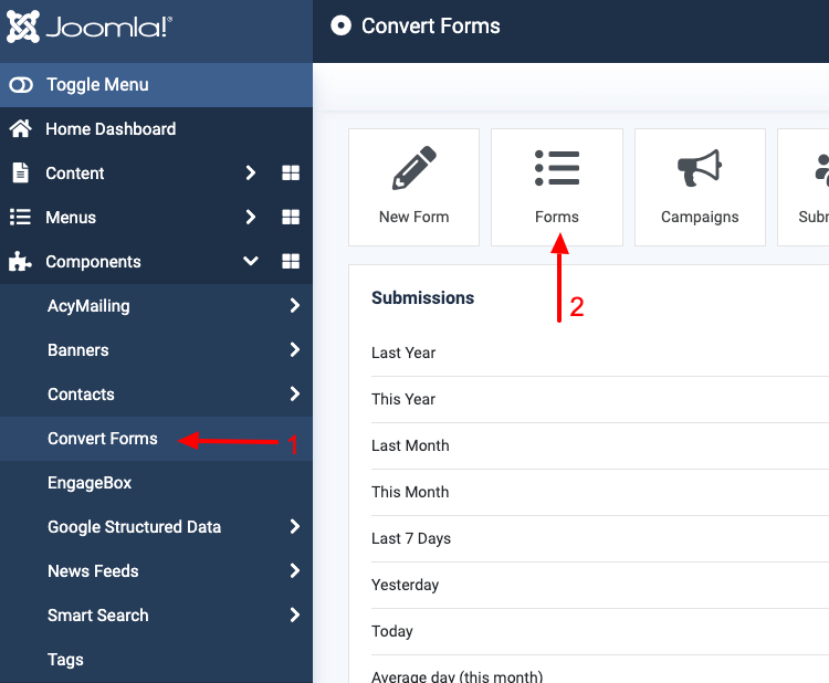 convert forms select forms