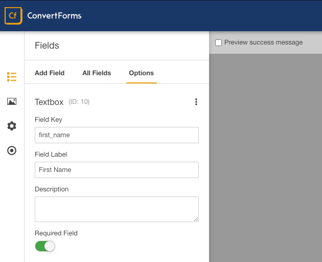 salesforce convert forms first name field