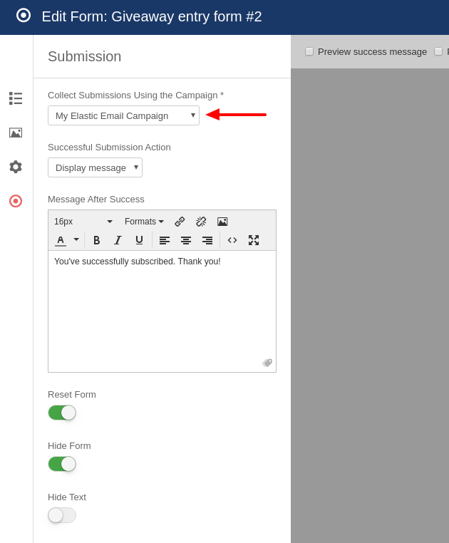elasticemail convert forms assign