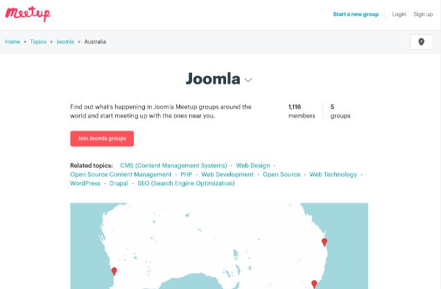 Joomla Meetings and Conferences