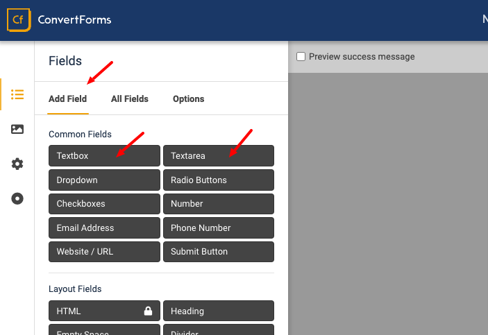 Create a contact form in Joomla - Form Builder