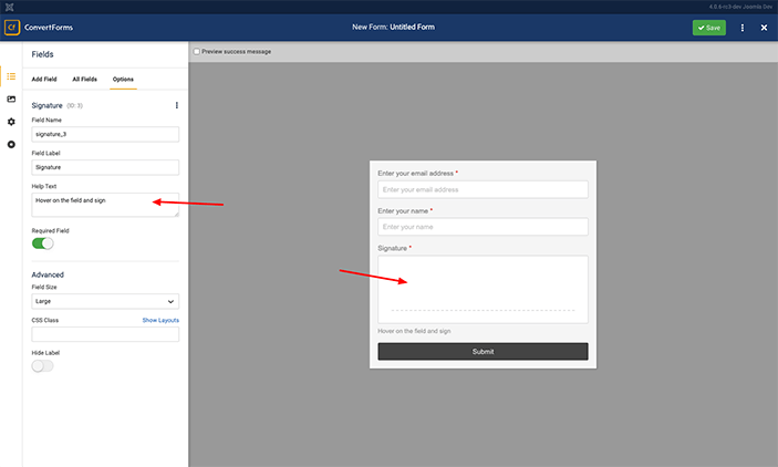 How to Accept Digital Signatures in Joomla - Form Builder