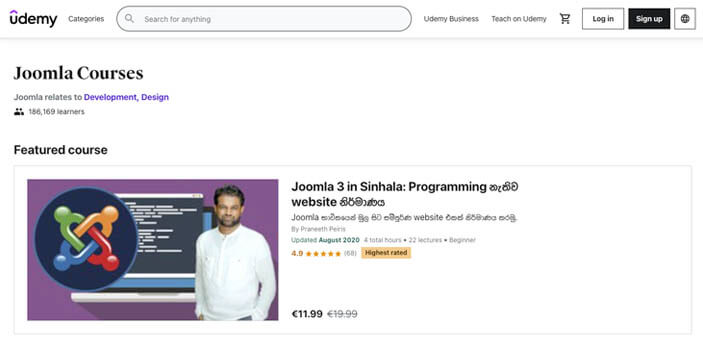 Udemy Joomla Resource