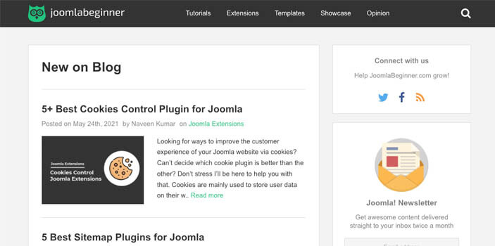 JoomlaBeginner Joomla Resource