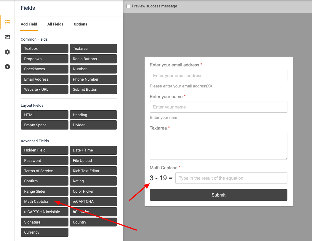 Add Math CAPTCHA to Joomla forms