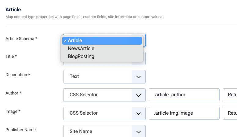 gsd article subtypes