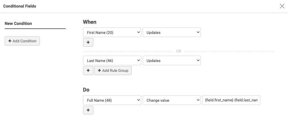 copy field value concat