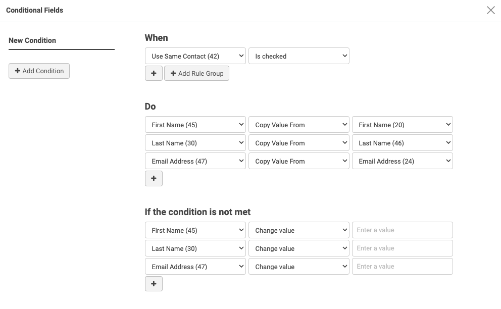 copy field value conditional