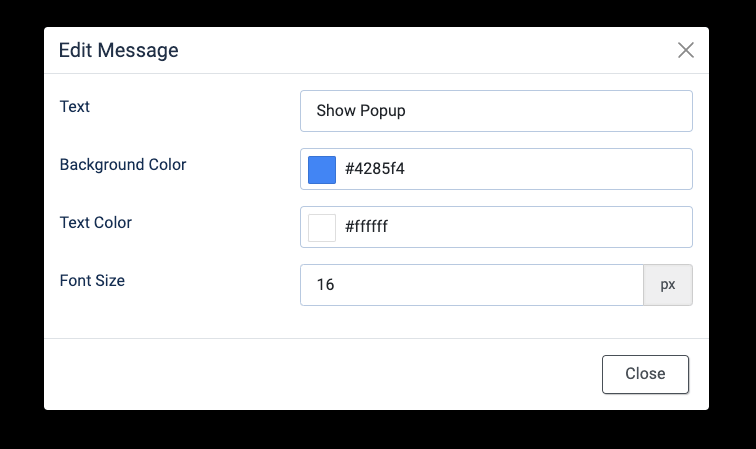 floating button settings