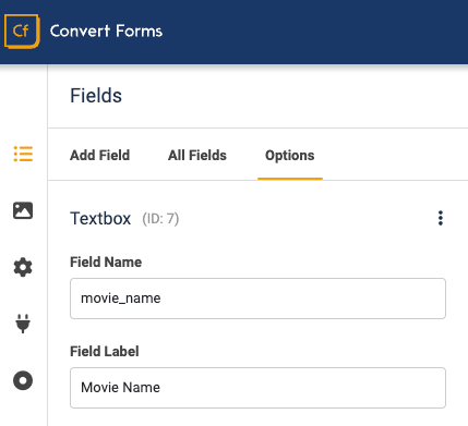 Create Form Field to populate Single Value Custom Field