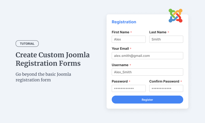 How to Create Custom Registration Forms in Joomla