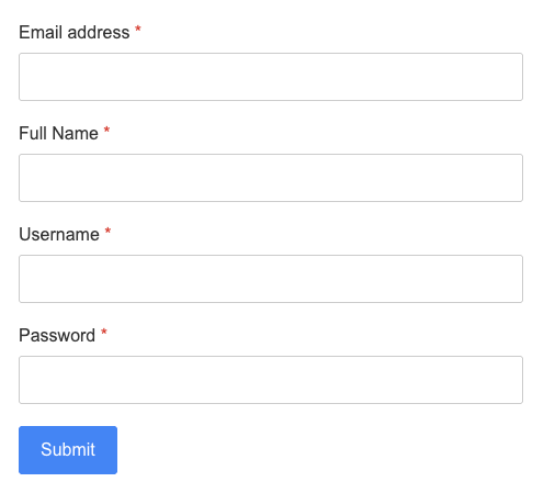 Joomla Custom Registration Form Preview