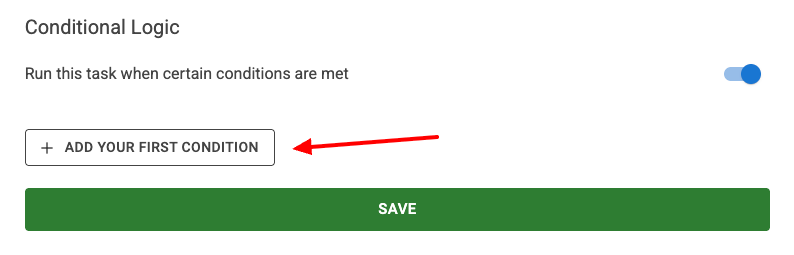 Tasks Conditional Logic Enabled