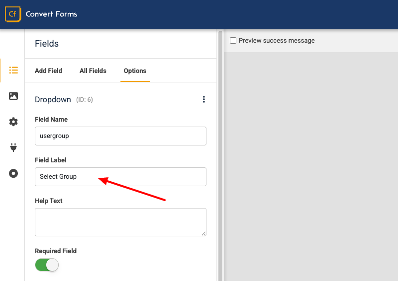 User Group Settings