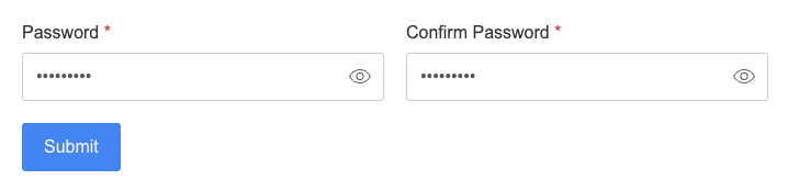 Password Confirmation Input