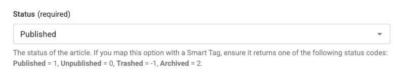 content action status