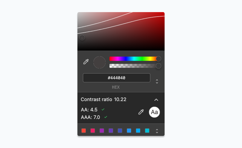 improved accessibility constrast