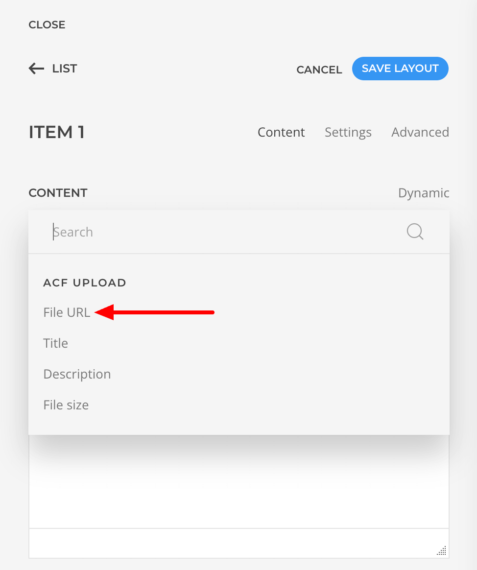 acf file upload yootheme