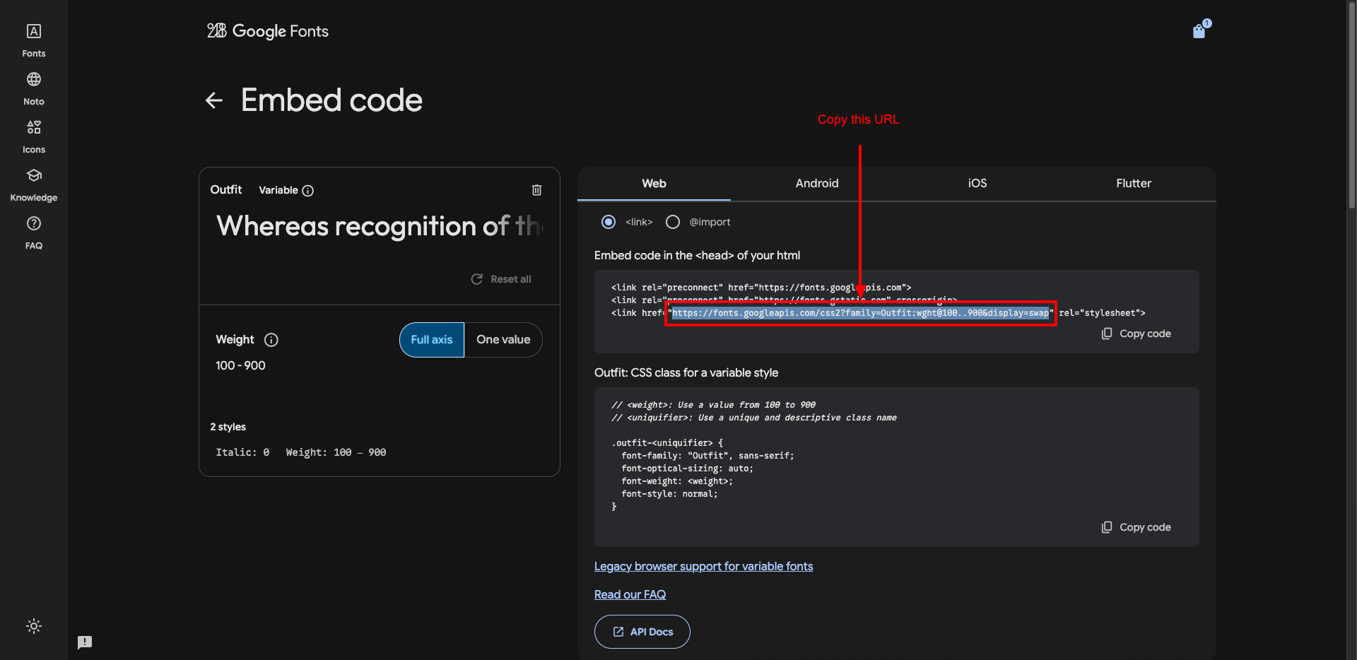 custom google font 3