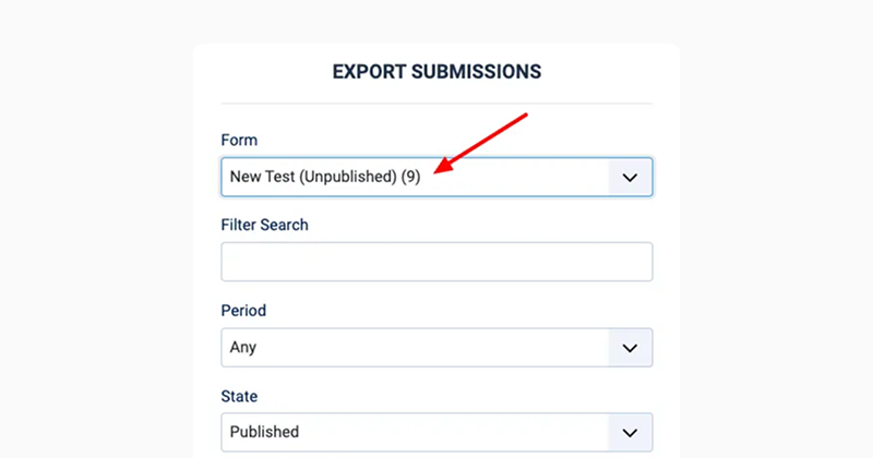 eport submissions unpublished forms
