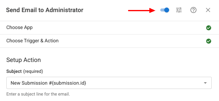 Enable the Email Task