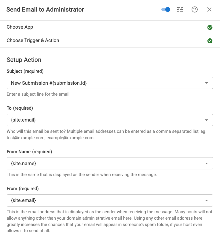Use Smart Tags in Email Task subject, sender, recipient