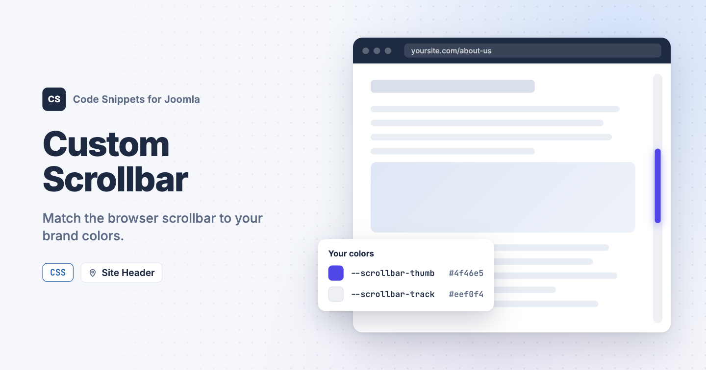 Add a Custom Scrollbar to Joomla