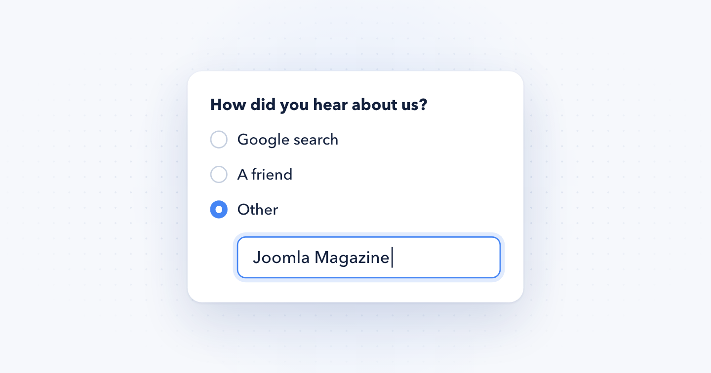 Adding an “Other” Option
