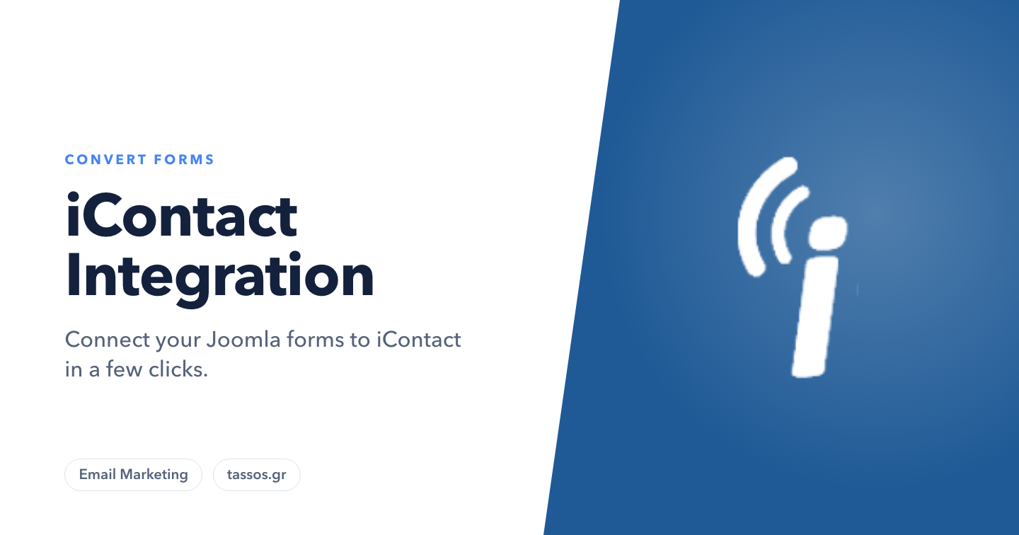Connect Convert Forms with iContact
