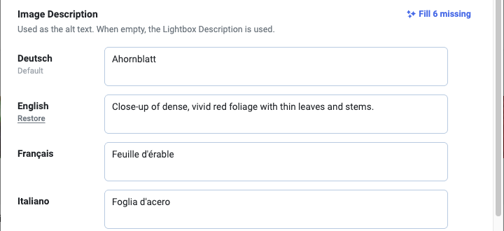 Restore the previous description after an AI rewrite