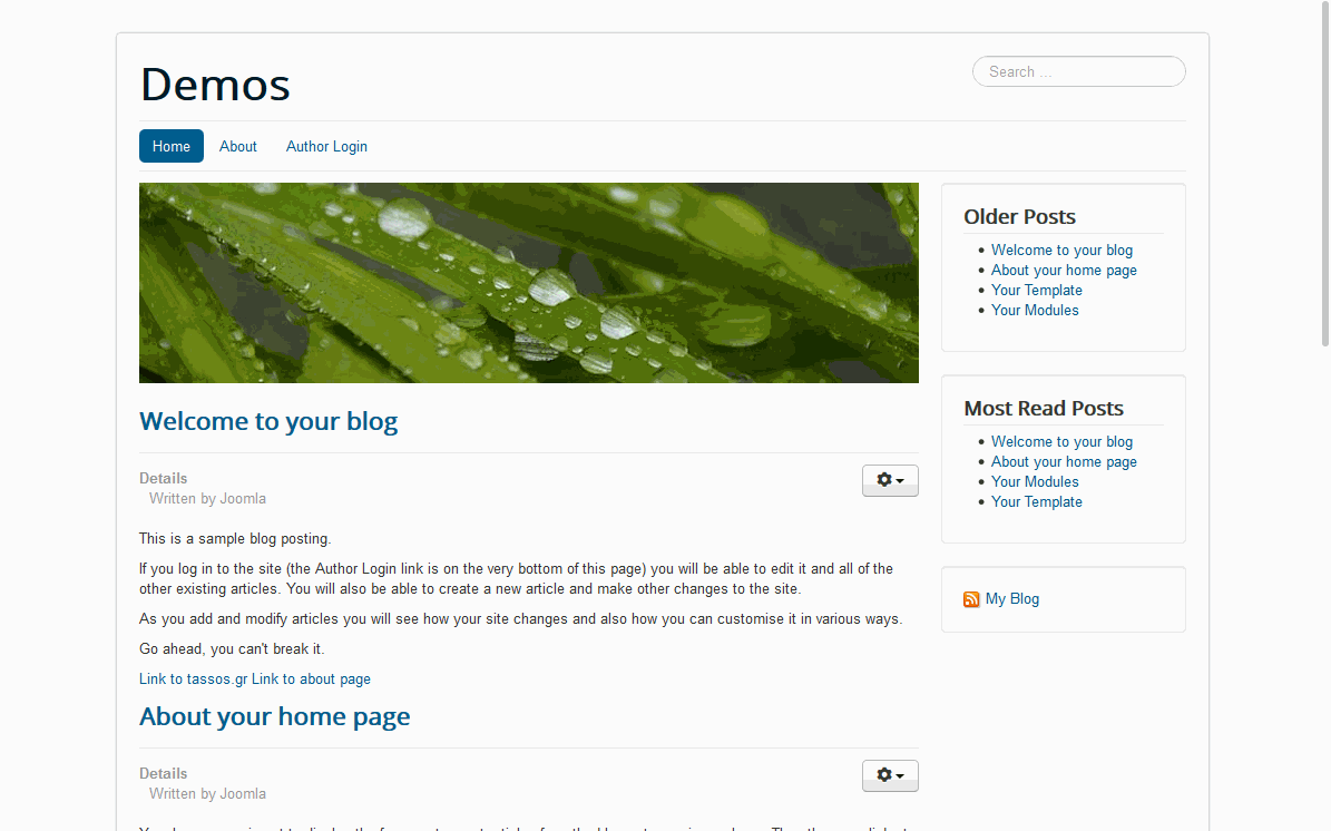 JoomlaWelcomeMat