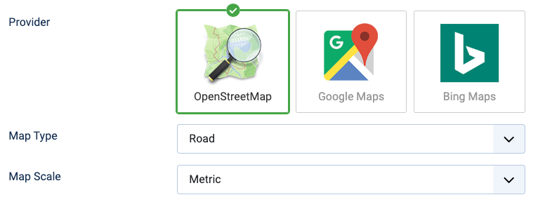 ACF - Map Field Settings Select Provider