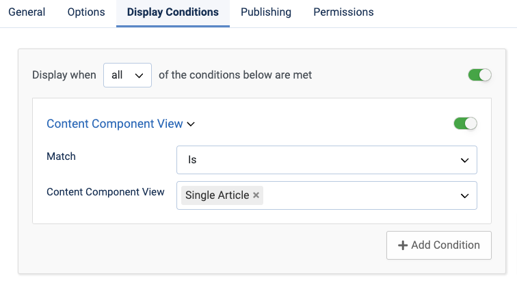 Use conditional display to hide a custom field in category view