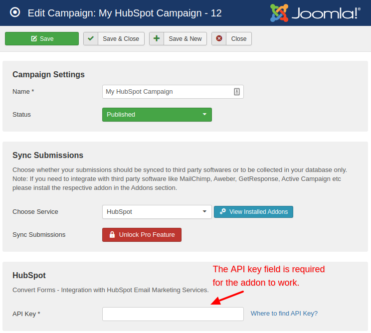 hubspot campaign convert forms