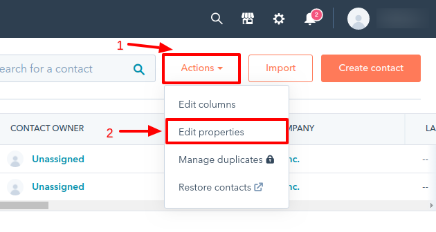 hubspot custom fields