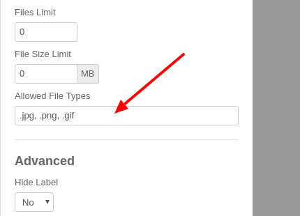 Allow only certain file types to be uploaded in your Joomla! Form