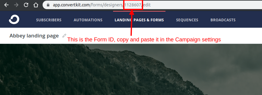 convertkit form id