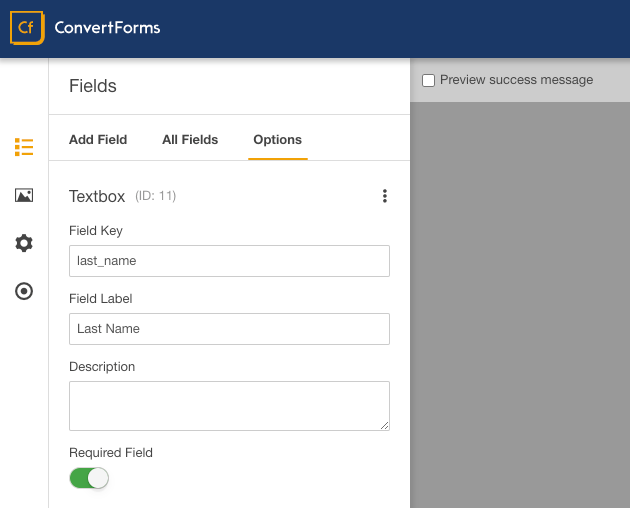 salesforce convert forms last name field