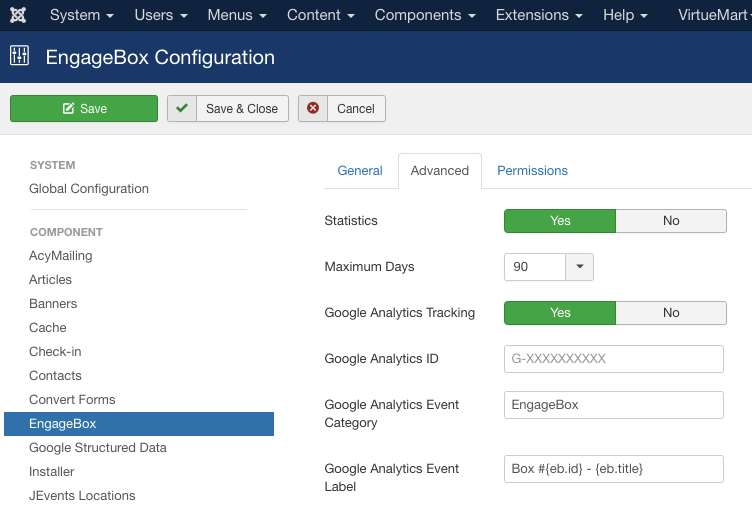 Integrate Google Analytics with Responsive Scroll Triggered Box