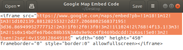 engagebox google map code