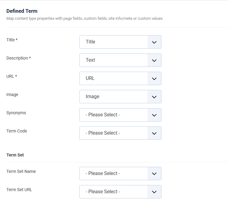 The Defined Term Schema JSON-LD Properties