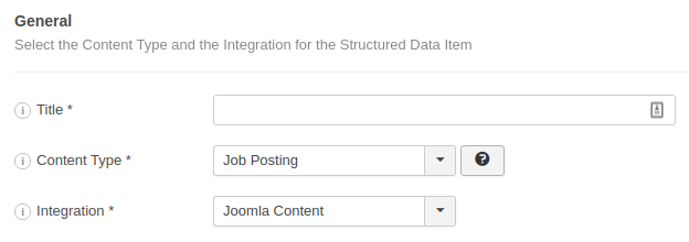 The Job Posting Structured Data