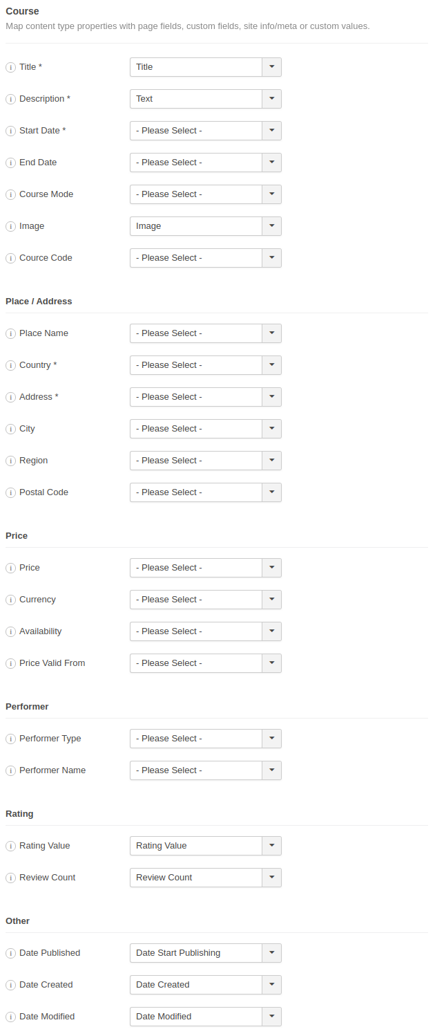 The Course Schema JSON-LD Properites