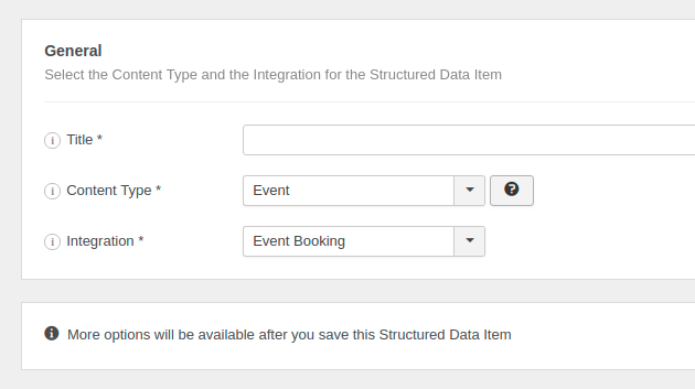 The Event Structured Data