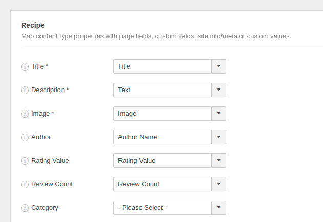 The Recipe Schema JSON-LD Properites