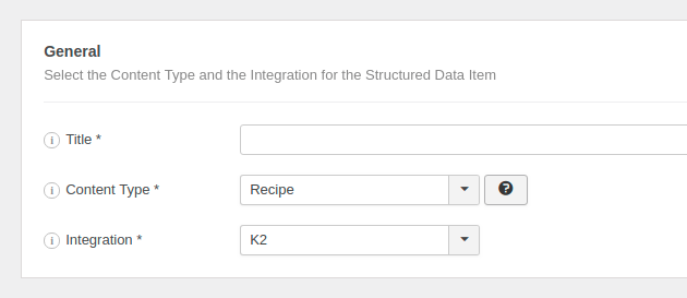 The Recipe Structured Data