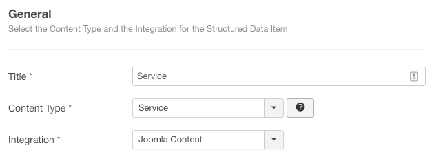 The Service Structured Data