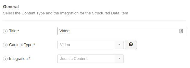 The Video Structured Data